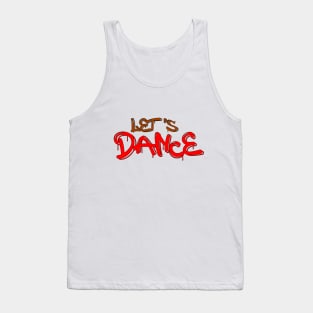 Let's Dance Brown Red by PK.digart Tank Top